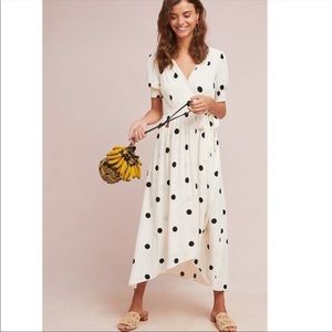 anthropologie maeve polka dot dress
